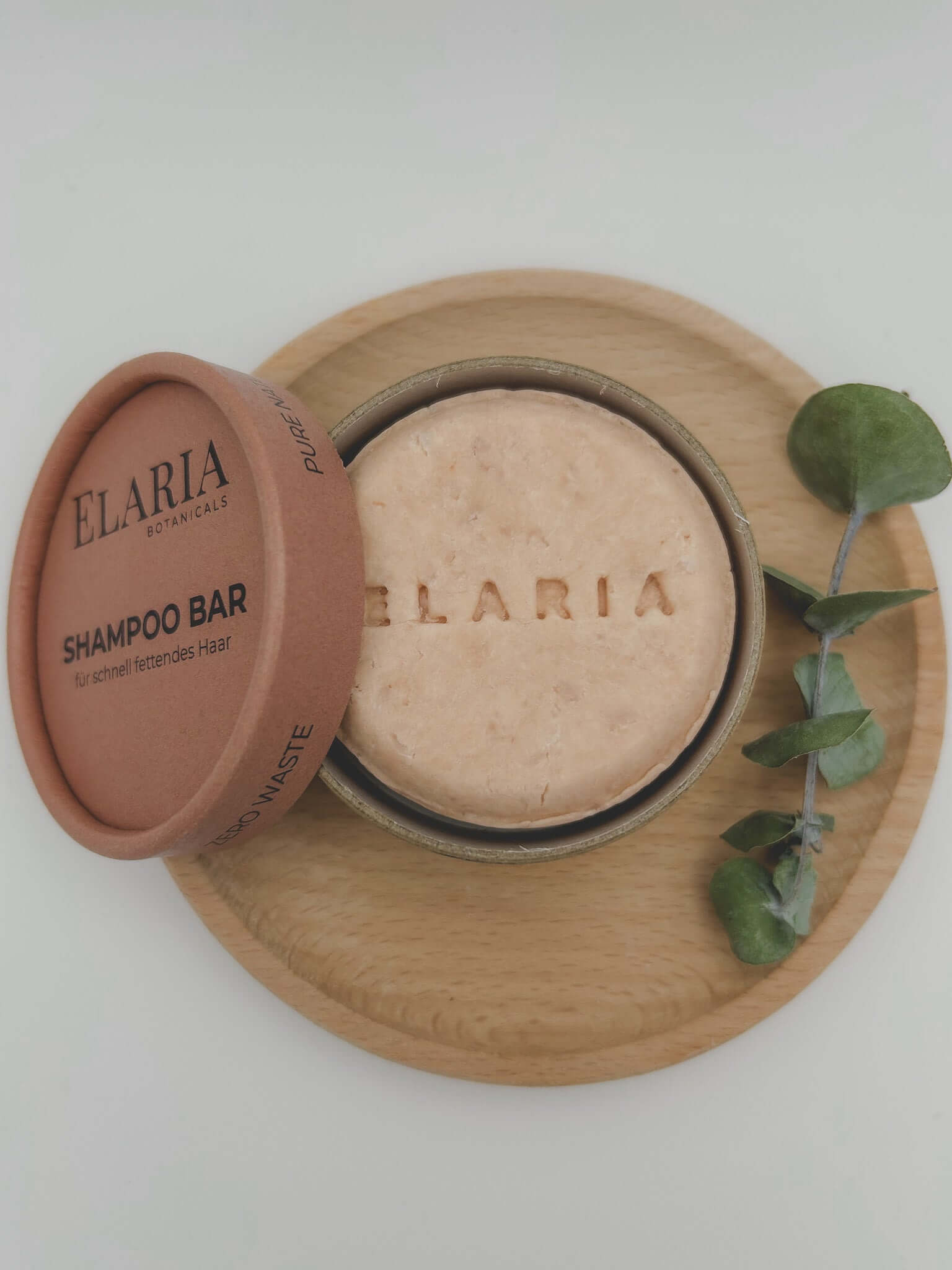 Feste Shampoo Bar für schnell fettendes Haar - Süßorange & Rose | ELARIA Botanicals