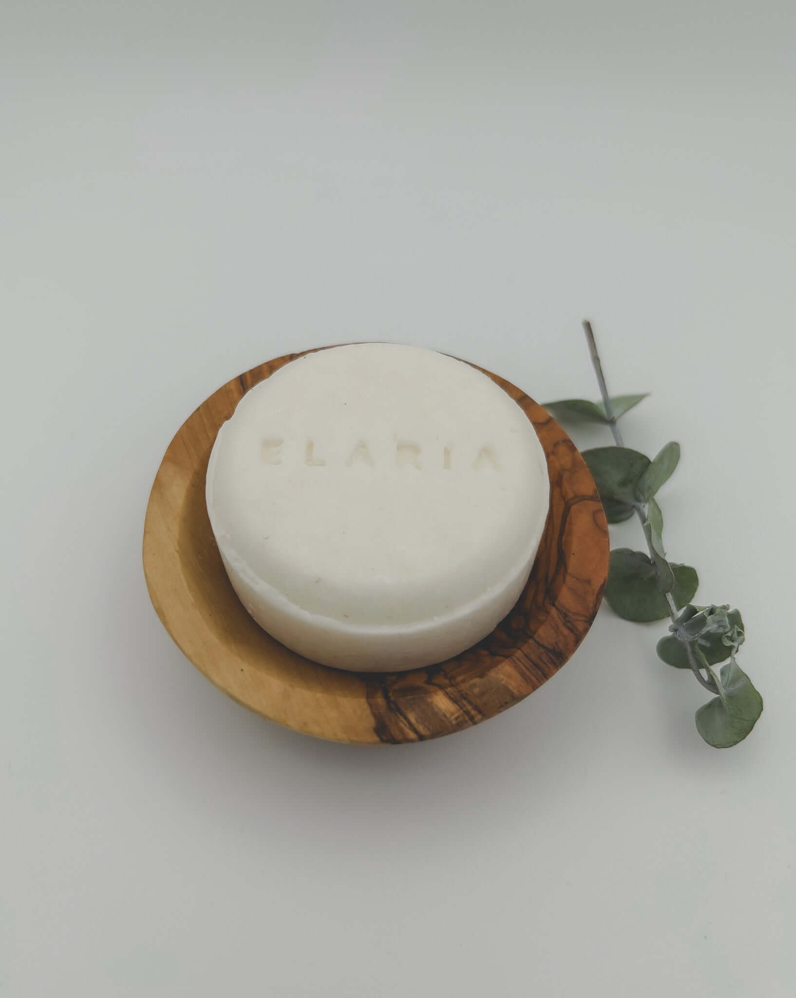 Runde Seifenschale aus Olivenholz | ELARIA Botanicals