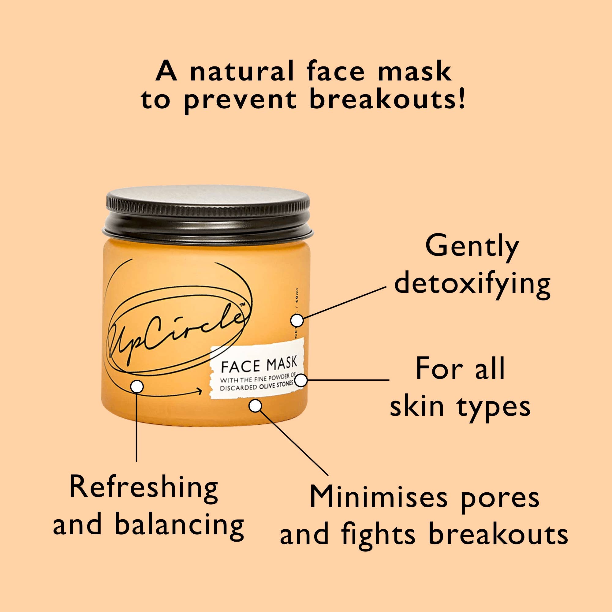 Gesichtsmaske mit Kaolin-Tonerde gegen Unreinheiten | ELARIA Botanicals