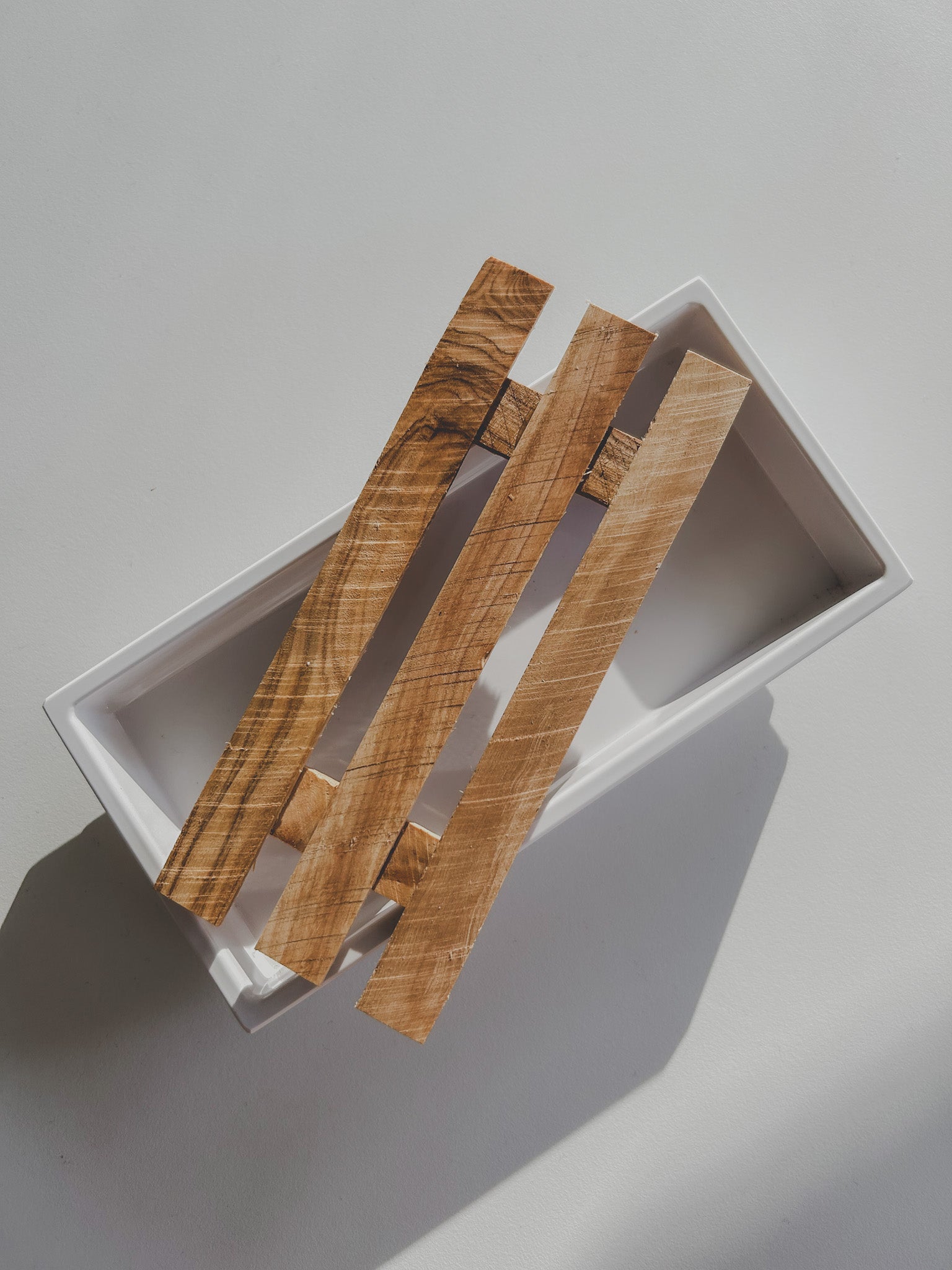 Seifenschale weiss mit Inlay