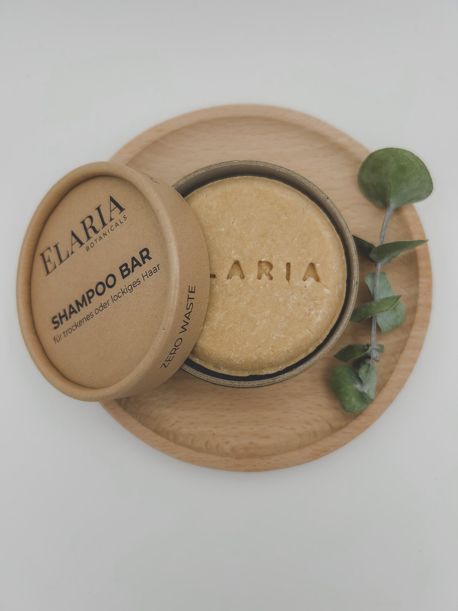 Feste Shampoo Bar für trockenes &amp; lockiges Haar - Kakaobutter &amp; Zedernholz | ELARIA Botanicals
